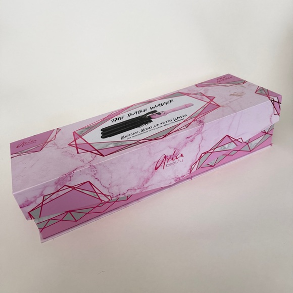 💗 ARIA BEAUTY “The Babe Waver” | Triple Barrel Hair Tool | Pink Marble 💗 BNIB - Picture 6 of 13